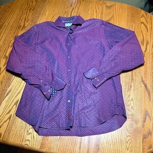 Purple Long Sleeve Button-Up Shirt